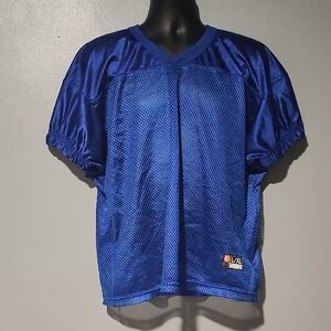 Blue Mesh Youth Athletic Practice Jersey Size Large/XL